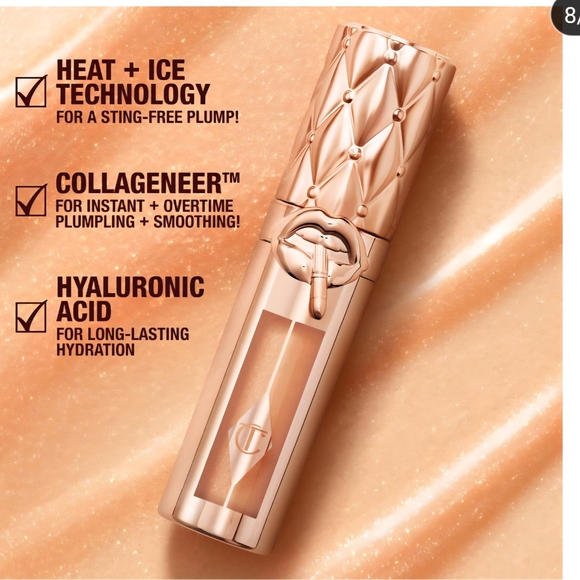 Charlotte Tilbury Big Lip Plumpgasm In Nudegasm Diamonds - Picture 9 of 10